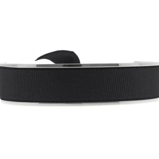 Bracelet Les Interchangeables A47628 - Jonc Ruban Interchangeables 12mm Noir Femme