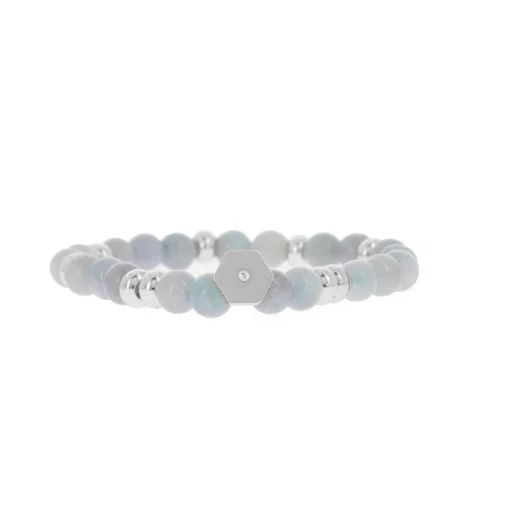 Bracelet Les Interchangeables A58804 - Perle Forme Écrou Bleu Jean Femme