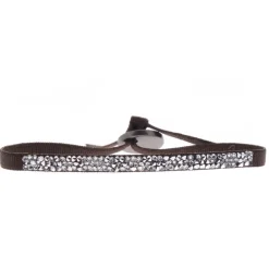 Bracelet Les Interchangeables A37041 - Ultra Fine Rocks Marron Femme