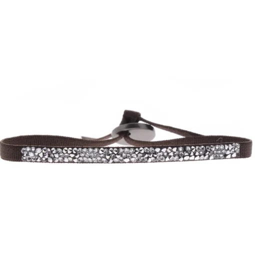 Bracelet Les Interchangeables A37041 - Ultra Fine Rocks Marron Femme