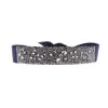 Bracelet Les Interchangeables A36481 - Bracelet Tissu Bleu Cristaux de haute qualité Femme