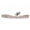 Bracelet Les Interchangeables A36957 - Bracelet Tissu Acier Gris Femme