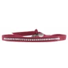 Bracelet Les Interchangeables A31584 - Bracelet Tissu Rouge Cristaux de haute qualité Femme