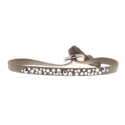 Bracelet Les Interchangeables A36964 - Bracelet Tissu Acier Vert Femme