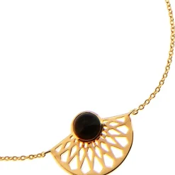 Bracelet Mia Doré & Onyx Noir
