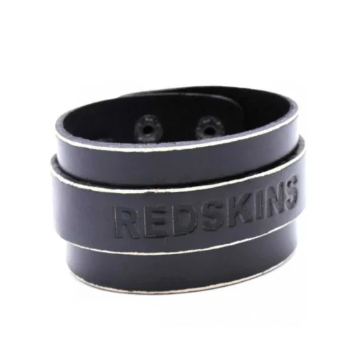 Bracelet Redskins 285101 - Bracelet Noir Cuir Homme