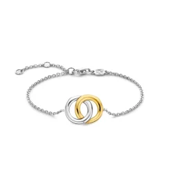Bracelet Ti Sento - 2790SY Argent Bicolore Anneaux Entrelacés