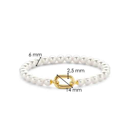 Bracelet Ti Sento - 23037YP Argent Doré Perles Synthétiques