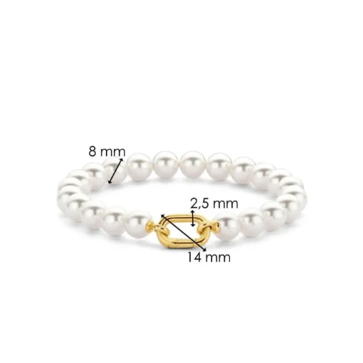 Bracelet Ti Sento - 23036YP Argent Doré Perles Synthétiques