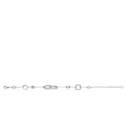 Bracelet Ti Sento - 23033ZI Argent Rhodié Et Maillons Torsadés