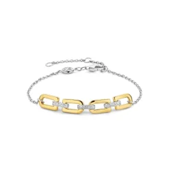 Bracelet Ti Sento - 23032ZY Argent Doré Liens Et Pavage