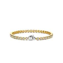 Bracelet Ti Sento - 2842ZY Argent Doré Maille Tennis