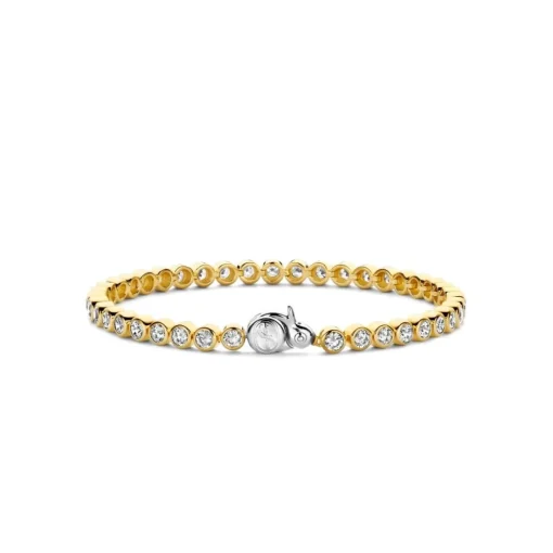Bracelet Ti Sento - 2842ZY Argent Doré Maille Tennis