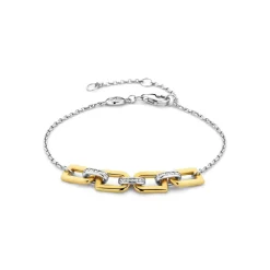 Bracelet Ti Sento - 23032ZY Argent Doré Liens Et Pavage