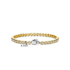 Bracelet Ti Sento - 2842ZY Argent Doré Maille Tennis