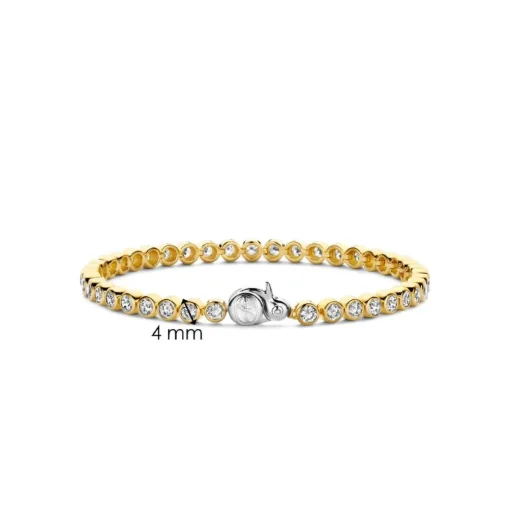Bracelet Ti Sento - 2842ZY Argent Doré Maille Tennis