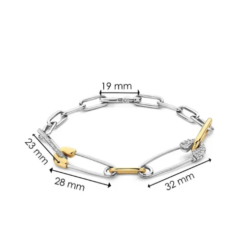 Bracelet Ti Sento - 23034ZY Argent Bicolore Forme Épingle