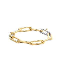 Bracelet Ti Sento 2926SY - argent doré grandes mailles rectangulaires Femme