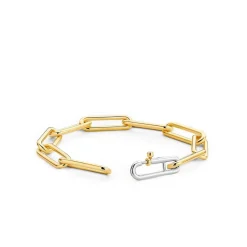 Bracelet Ti Sento 2926SY - argent doré grandes mailles rectangulaires Femme