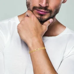 Chaine figaro 1-3 plaqué or homme Maison de la Bijouterie Y33Y00YZ