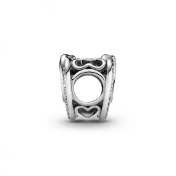 Charm argent Cœurs Entrelacés Scintillant Pandora Bijoux