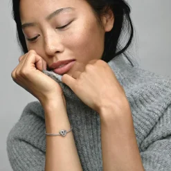 Charm argent Cœurs Entrelacés Scintillant Pandora Bijoux