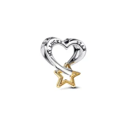 Charm Bonne Étoile et Cœur