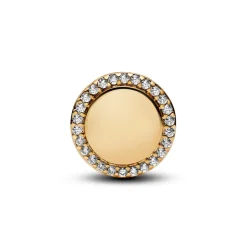 Charm Bouton Scintillant Gravable