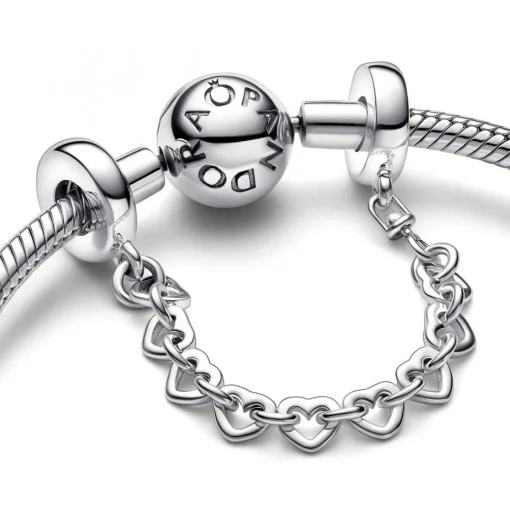 Charm Chaîne de Confort Frise de Cœurs