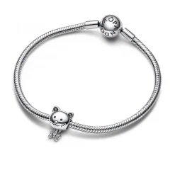 Charm chat et nœud scintillant