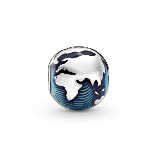 Charm Clip Globe Bleu Pandora Places