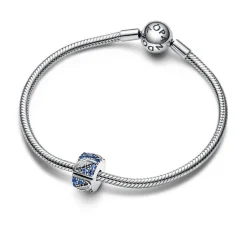 Charm Clip Pandora - Plume Recourbée et Pavé