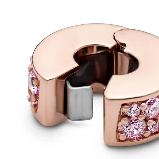 Charm Clip Pandora Moments Pavé Rose