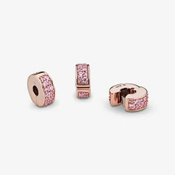 Charm Clip Pandora Moments Pavé Rose