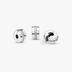 Charm Clip Pandora Moments Rangée Scintillante Incolore