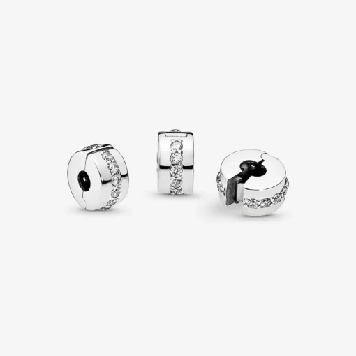 Charm Clip Pandora Moments Rangée Scintillante Incolore