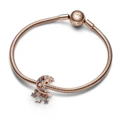 Charm Croissant de Lune et Étoiles – Pandora Moments