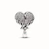 Charm Cœur et Ailes d’Ange Scintillant