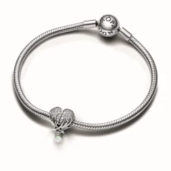 Charm Cœur et Ailes d’Ange Scintillant