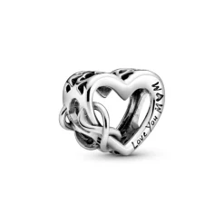 Charm Cœur Infinity Love You Mum Fête des mères