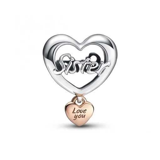 Charm Cœur Love You Sister