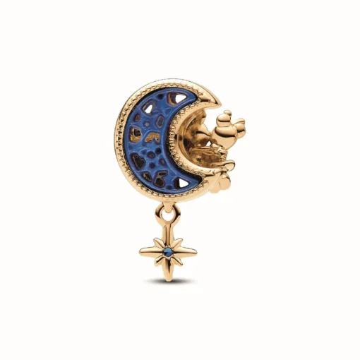 Charm Disney Croissant de Lune Mickey et Minnie
