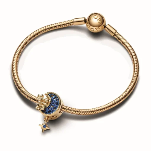 Charm Disney Croissant de Lune Mickey et Minnie