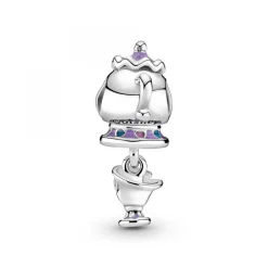 Charm Disney x Pandora Madame Samovar et Zip de la Belle et la Bête