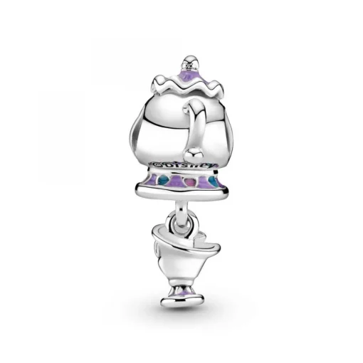 Charm Disney x Pandora Madame Samovar et Zip de la Belle et la Bête
