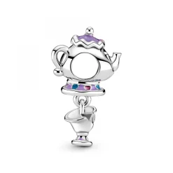 Charm Disney x Pandora Madame Samovar et Zip de la Belle et la Bête