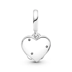 Charm Double Pendant Chats & Cœurs