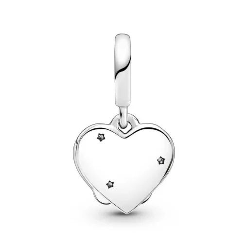 Charm Double Pendant Chats & Cœurs