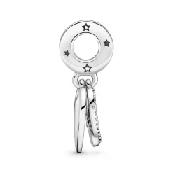 Charm Double Pendant Chats & Cœurs