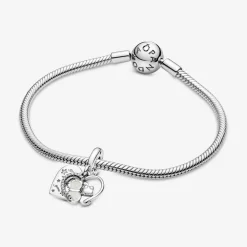 Charm Double Pendant Chats & Cœurs